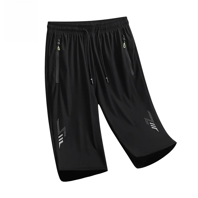 

TUCANO Summer New Thin Ice Silk Loose Casual Pants Quick Dry Sports Big Size Seven-Quarter Short Pants for Men Fashionable Ur...