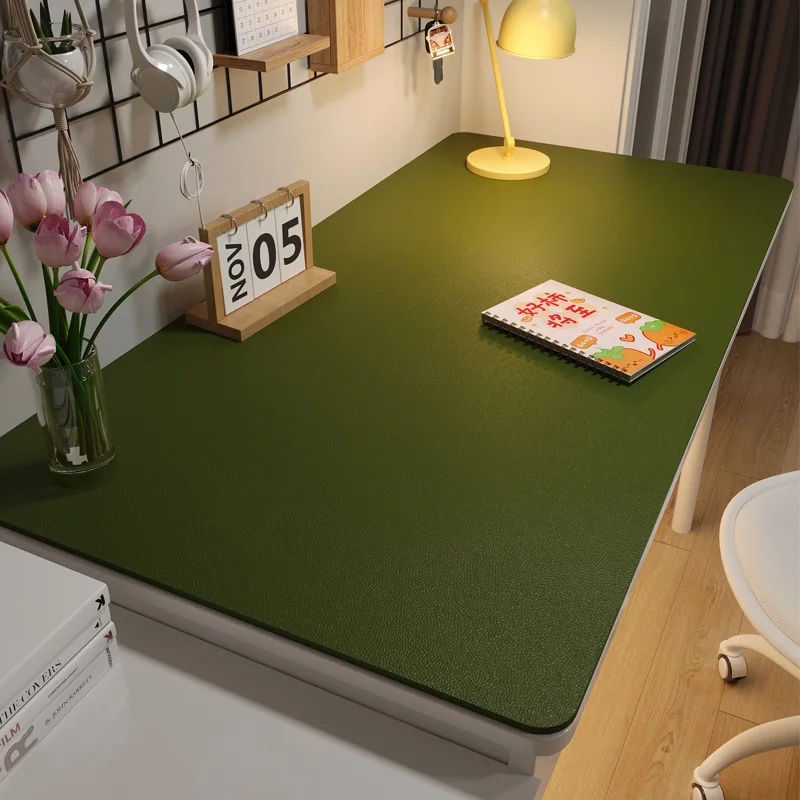 대형 탁상 천 책상 매트, 테이블 보호대 가죽 식탁보, 간편한 청소, 방수 미끄럼 방지 키보드 마우스 패드 