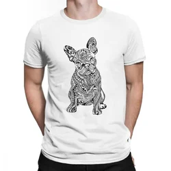 Men's Polynesian French Bulldog Dog Customized With Own Logo T Shirt Cotton Clothes Happy New Year Cool O Neck Oversized Tshirt