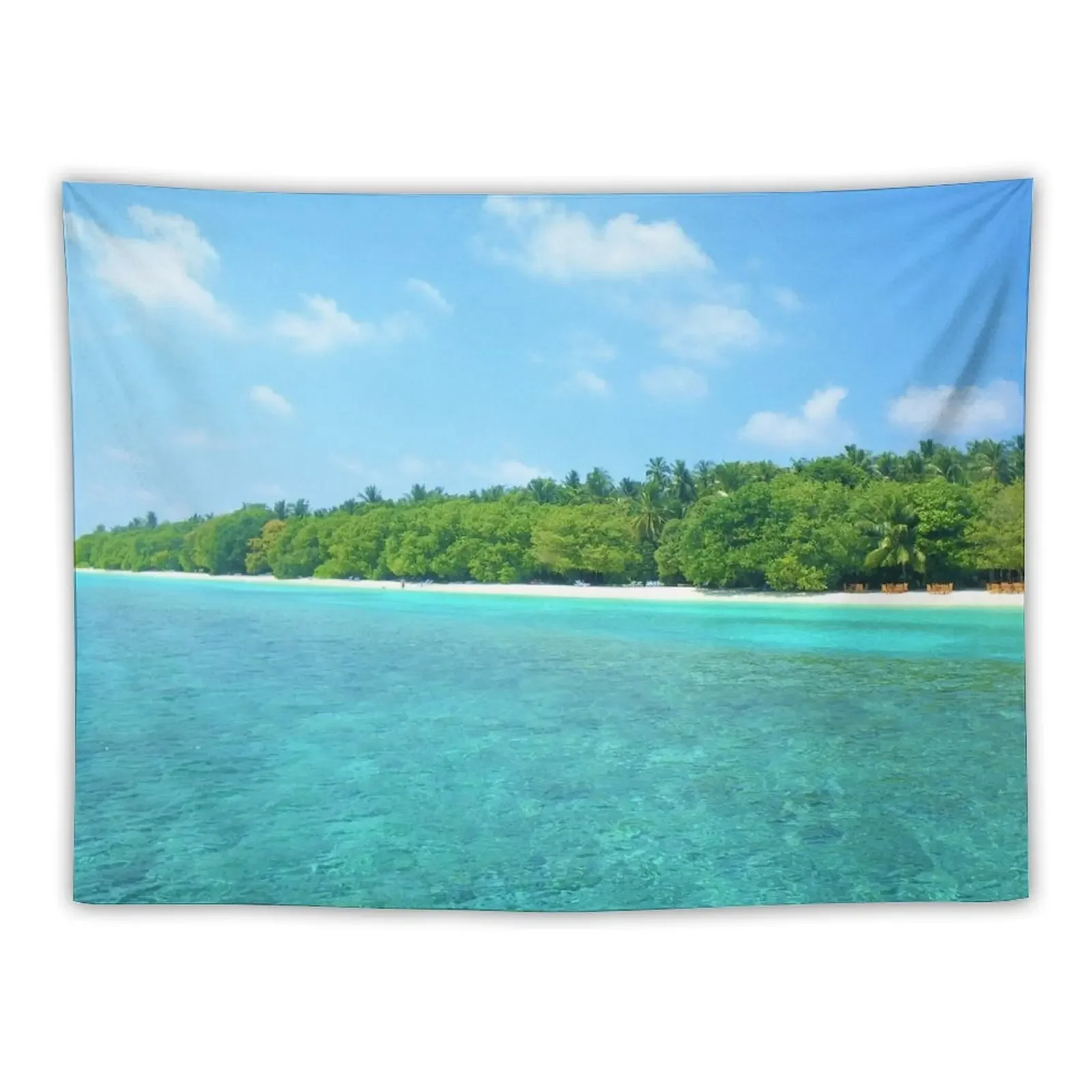 

Tropical vibes on an idyllic tropical island Tapestry Wall Tapestries Home And Comfort Decor Tapestry