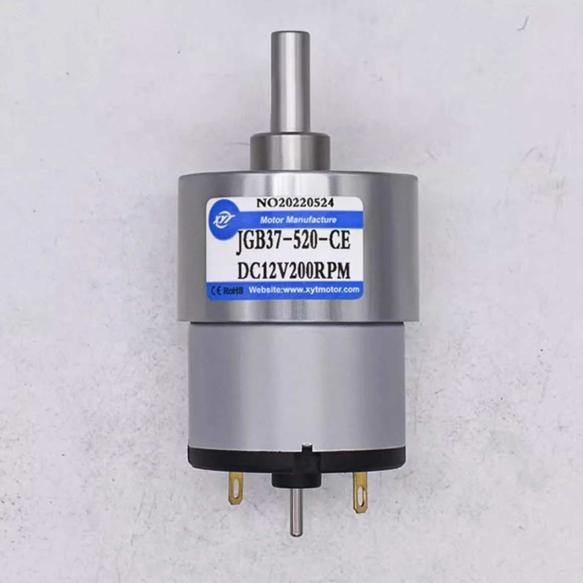 JGB37-520 Micro DC Reduced Gear Motor With Encoder Output Shaft 6V 12V 24V high-speed 6-1600RPM DIY Robot Model Motor