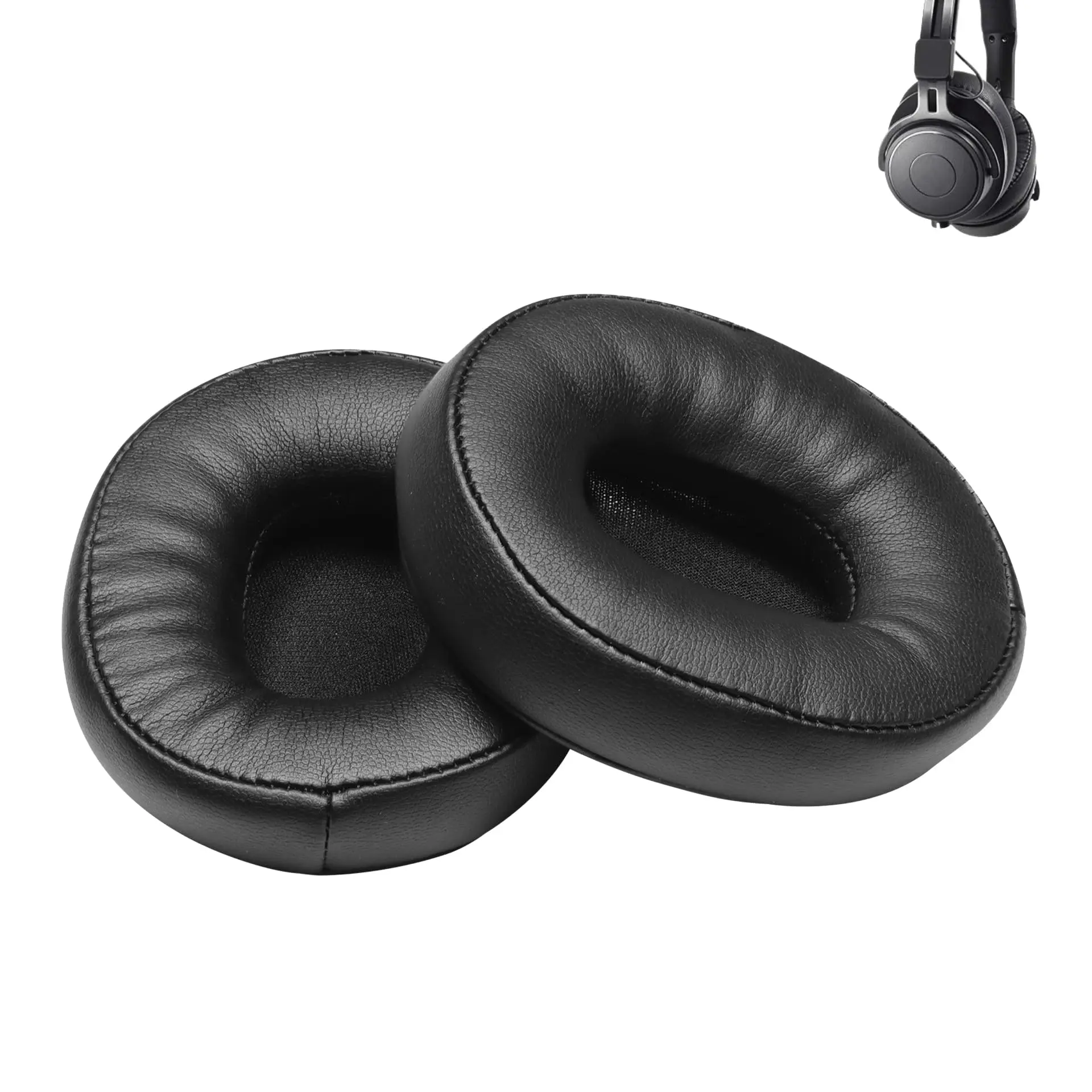 

Сменные амбушюры V-MOTA для наушников Audio-Technica ATH-M60X, из мягкой протеиновой кожи, с подушечками из пены с эффектом памяти, 1 пара.