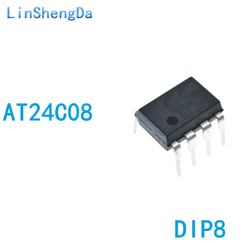 10PCS AT24C08 AT24C08B-PU 08B 08B1 inline DIP8 (version B)