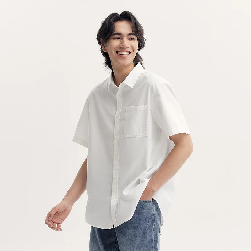 Semir Short-sleeved Shirt Men 2024 Summer New Basic Versatile Top Simple Shirt Men