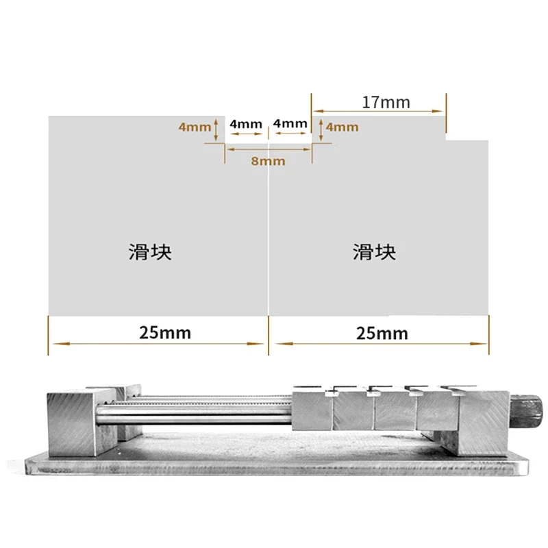 Multi-Station Bench Vise, Precision Parallel Jaw Flat Nose Vise Milling & Drilling Machine Workholding Fixture for CNC Machining