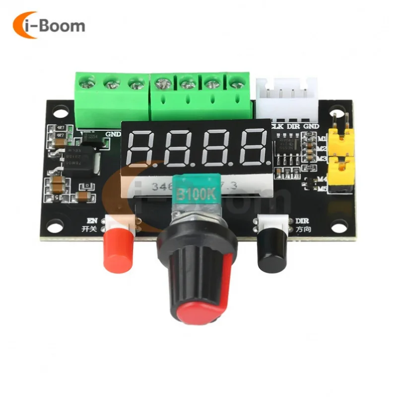 

5pcs 12V/24V Stepper Motor Controller Adjustable Forward/Reverse Motor Speed Controller PWM Pulse Signal Generator