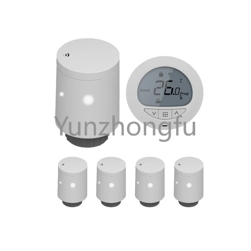 Smart Stater Kit Thermostat TRV Radiator Valves Wireless Control Boiler Hot Water Control Gateway  Google Assistant