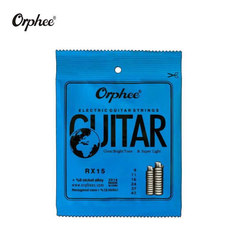 10er-Set Gitarrensaiten RX15 RX17 RX19 E-Gitarrensaiten Superleicht