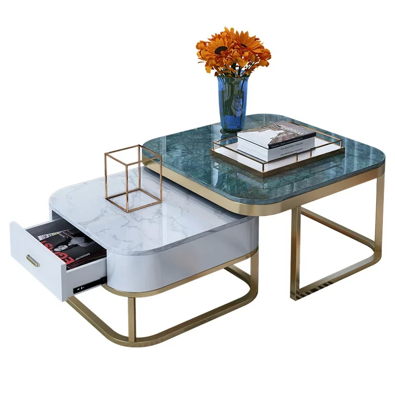 Wholesale Coffee Table With Storage Marble Coffee Table Tea And Coffee Table In Steel And Marble