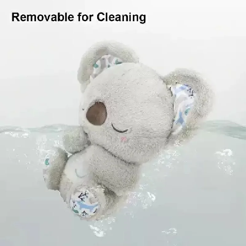Leuke Koala babygeluidsmachine met muziekverlichting Ritmische ademhaling Beweging Comfortpop Pluche knuffeldier voor pasgeboren baby's