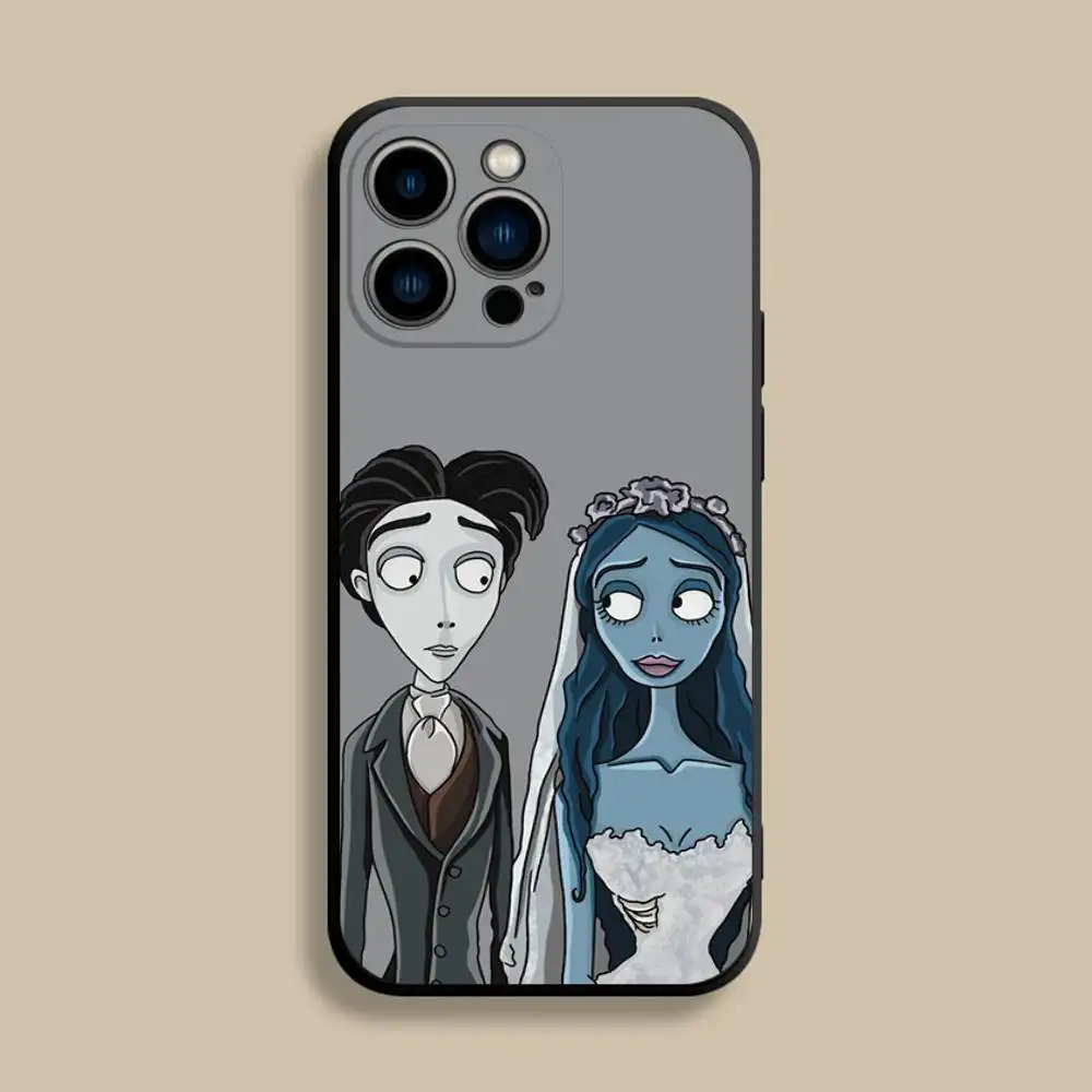 حافظة هاتف C-Corpse B-Bride Victor لهاتف iPhone 17,16,15,14,13,12,Pro,Max,Plus,E,SE4,Air,غطاء ناعم أسود صغير