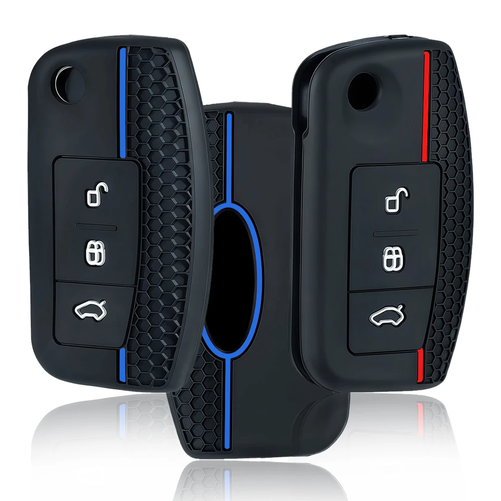 Silikonowe etui na kluczyk samochodowy do Ford Focus Mk4 Ka Puma Fiesta Fusion Kuga Grand C Max Mondeo Ecosport