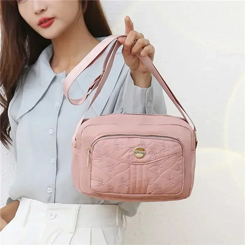 Fashion Elegant Small Shoulder Bag Women CrossBody Bags Nylon Tote Bag Coin Purse Female Phone Pouch Ladies Daily Messenger Bag