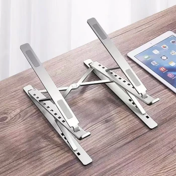 Macbook portátil suporte dobrável ajustável de alumínio computador pc tablet suporte notebook mesa portátil titular dissipação calor