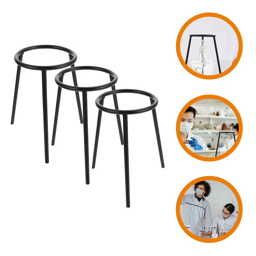 

3pcs Teaching Instrument Stand Lab Tripod Support For Science Experiments Portable Experiment Equipment For School Home Lab Use