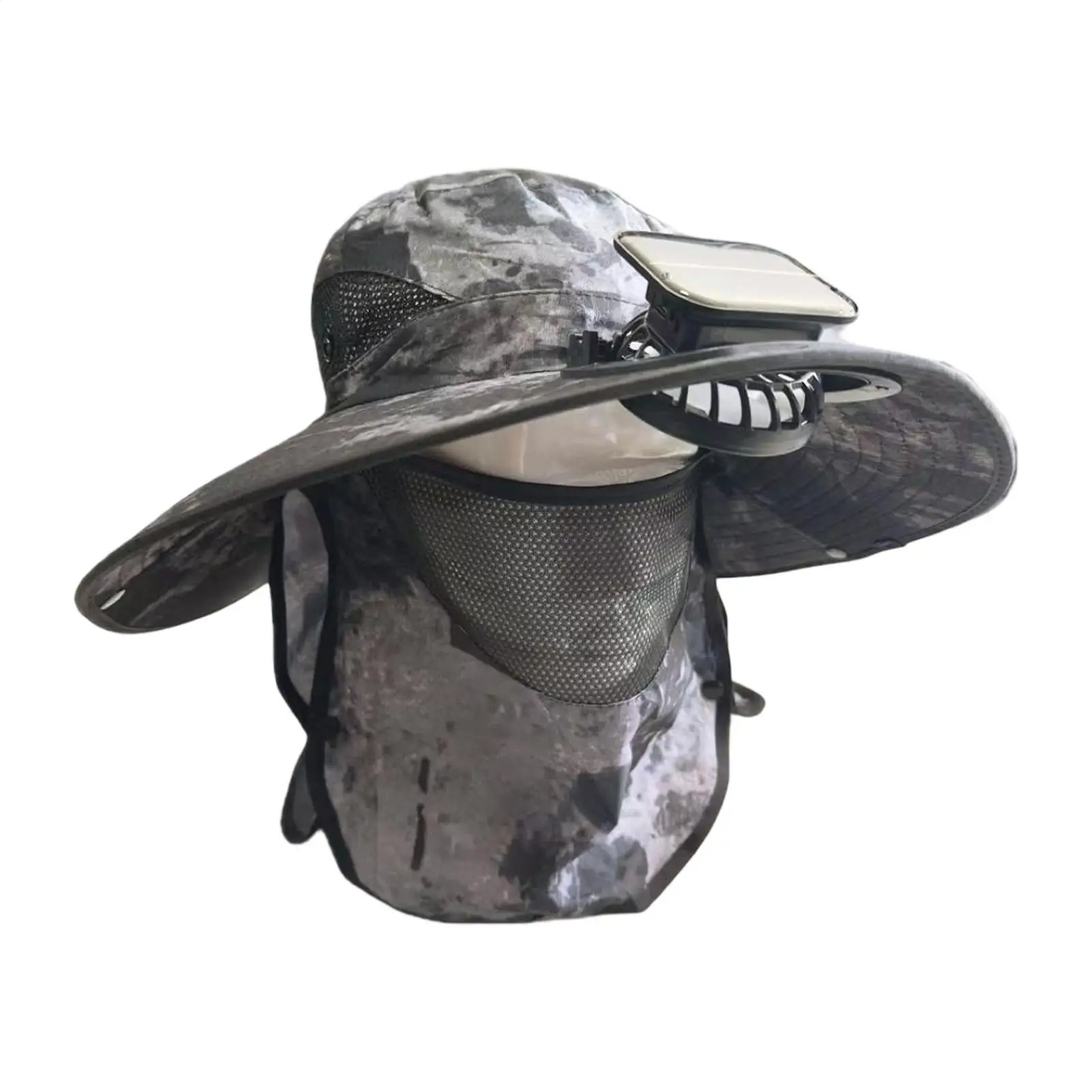 

Solar Hat With Built In Fan Rechargeable Adjustable Wide Brim Cooling Solar Powered Fan Hat For Outdoor Hiking Camping Fishing