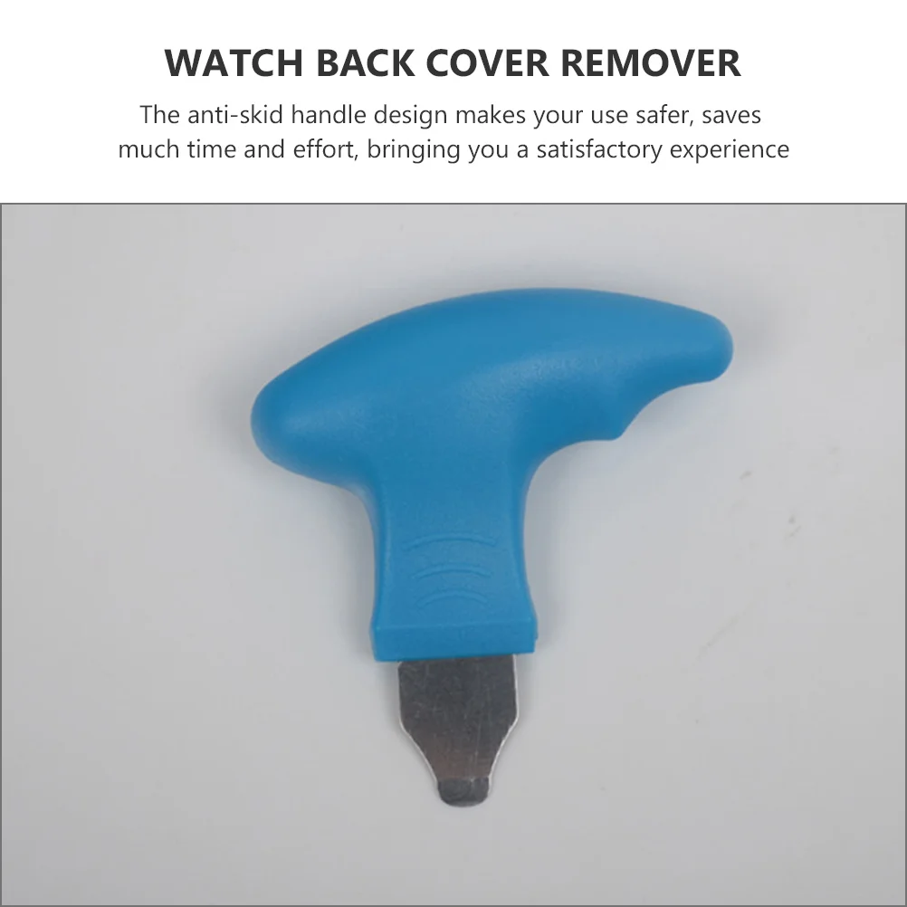 

Watch Back Cover Opener Tool Stainless Steel ABS Non-Slip Handle for Easy Replacement Universal Watch Case Remover