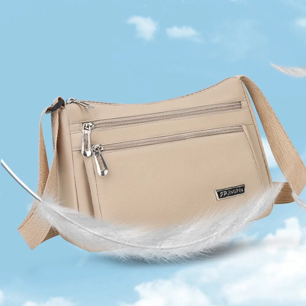 Fashion Casual Crossbody Bag Lightweight Large Capacity Messenger Bag Multi-Functional Shoulder Bag Women
