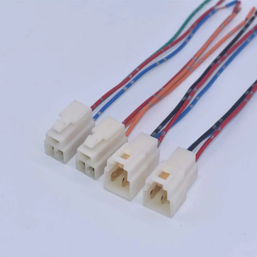 DJ7021-6.3mm 3-Pin Automotive Wiring Harness Connector, Male & Female Plug for Electric Motorcycle, Cable Length:15cm