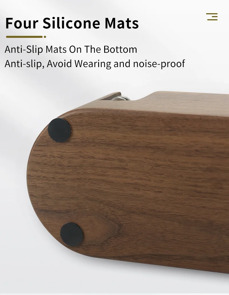 51mm/53mm/58mm Kaffee Filter Halter Tamper Stehen Buche Nussbaum Holz Espresso Distributor Matte Basis rack Für Barista Zubehör – Detail 11