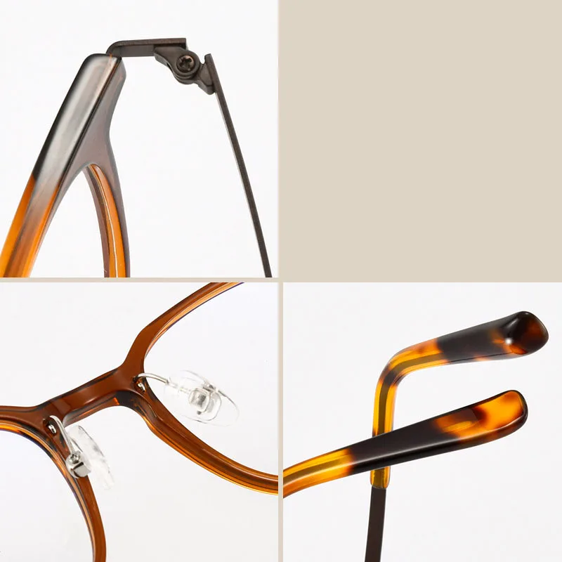 KUXA แฟชั่น TR90 แว่นตาสายตาแว่นตาตามใบสั่งแพทย์สายตาสั้นเลนส์โปรเกรสซีฟแว่นตาป้องกันรอยขีดข่วนน้ำหนักเบาเป็นพิเศษ