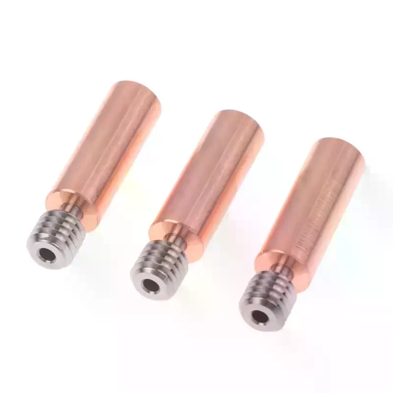 1/3Pcs Titanium Alloy Heat Break Throat 1.75mm Bimetal Heatbreak Copper Plating Tube For Ender 3 CR-10 Hotend 3D Printer Parts