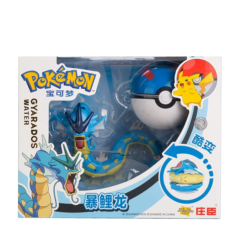 TAKARA TOMY Echte Pokemon Anime Figur Pikachu Gengar Charizard Gyarados Mew Dragonite Puppe Modell Kinder Transformation Spielzeug Geschenk Set 7