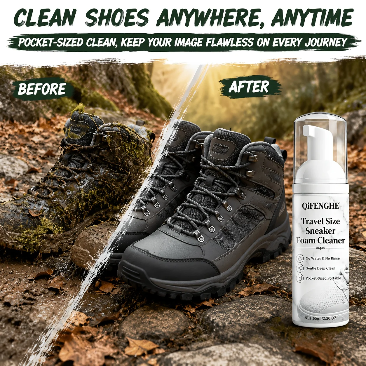Sneaker Cleaner - Travel Size Shoe Foam Cleaner 5.07oz