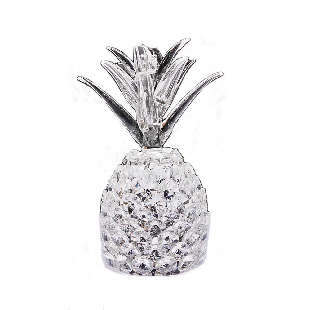 crystal material transparency pineapple model&transparency crystal pineapple for decoration Ornaments and gift