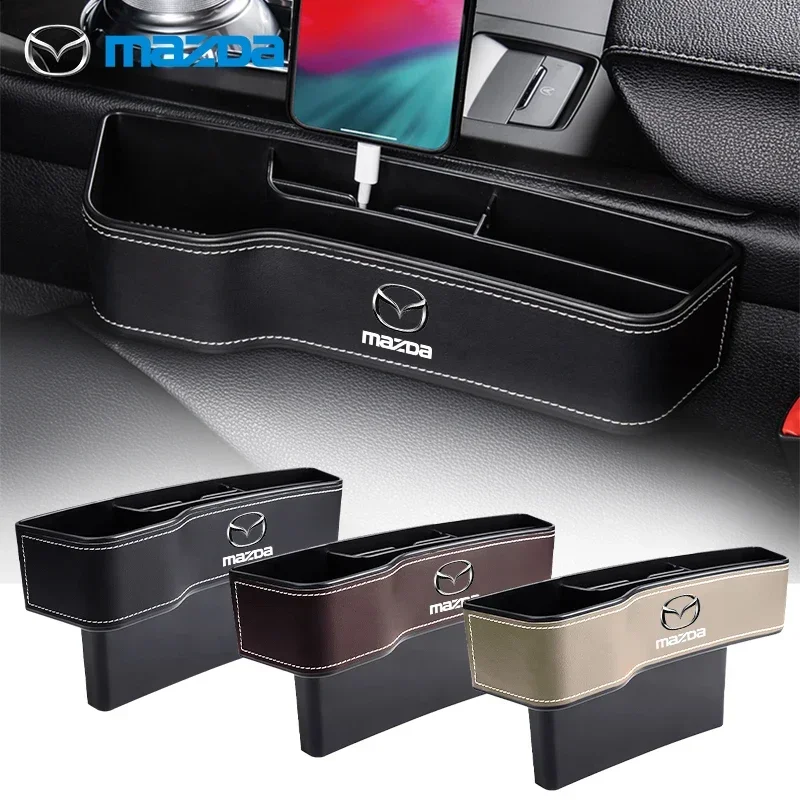 Car Seat Gap Storage Box For Mazda 6 3 2 CX5 CX7 CX3 CX50 CX4 CX6 CX9 CX30 Axela Atenza Allegro Biante BT-5 Demio MX-5 Premacy