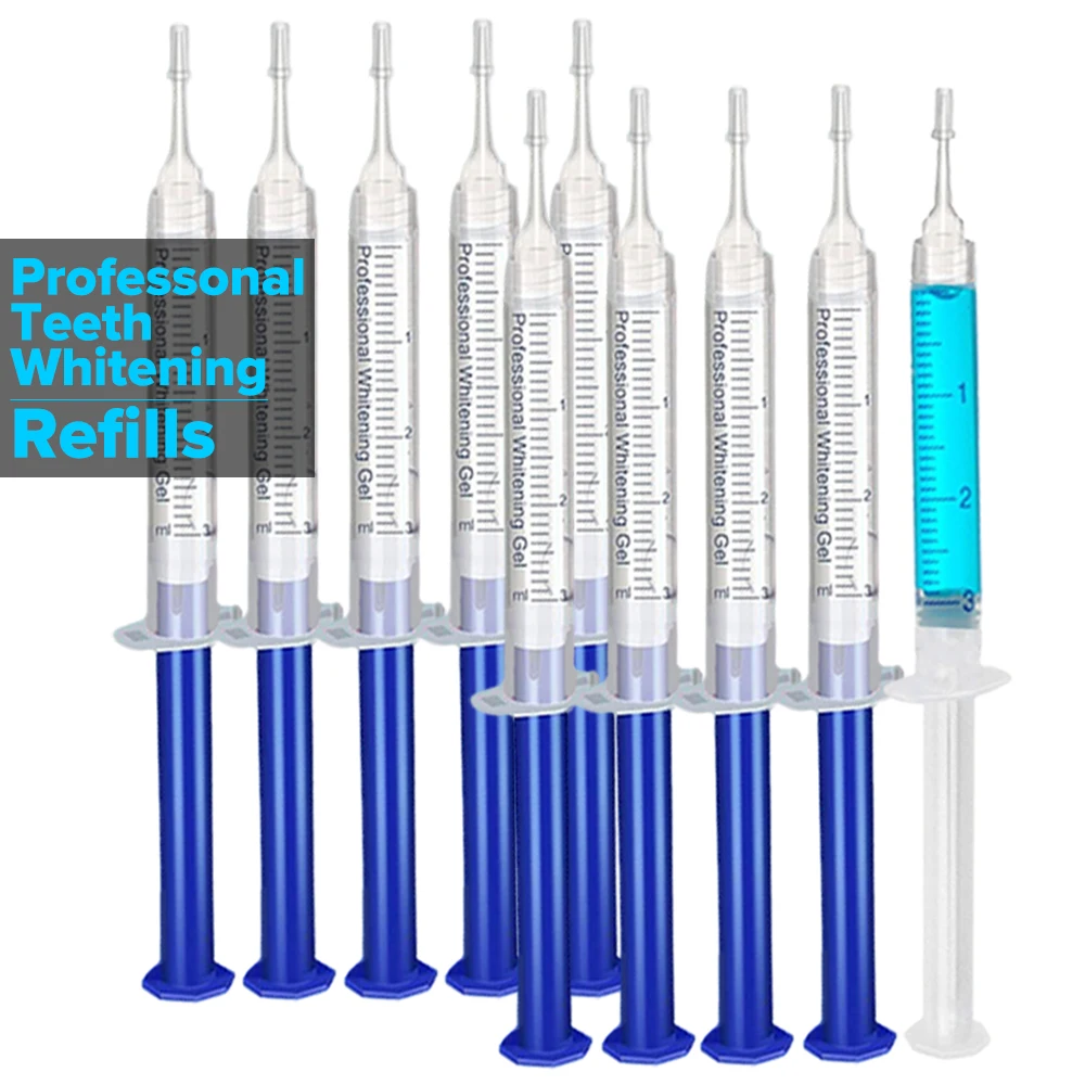 Gel blanqueador dental de grado profesional para rellenar jeringas, gel blanqueador para aparatos Invisalign, kit blanqueador dental.