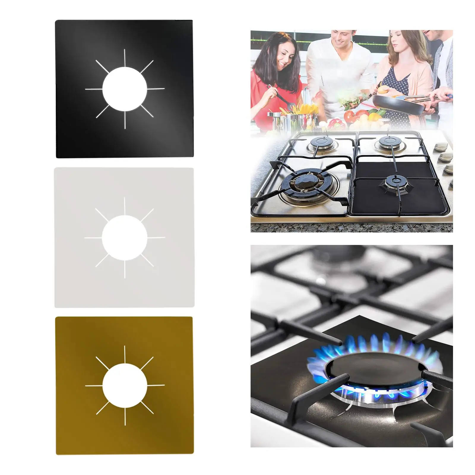 Non Stick Gas Stove Surface Protector Cover Cooker Cover Liner Cleaning Pad