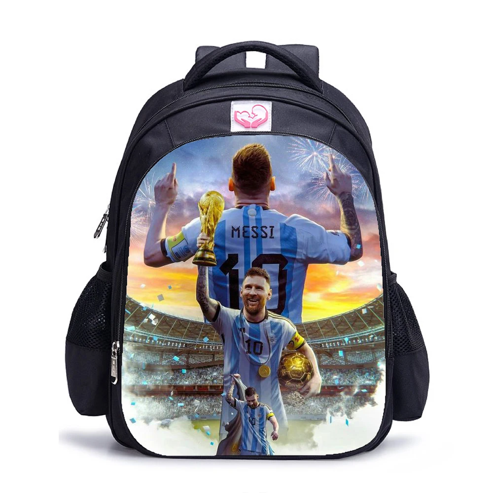 Messi Primary school bag for boys lightweight backprimary school bags for boys lightweight backpack capacity waterproof Mochilas