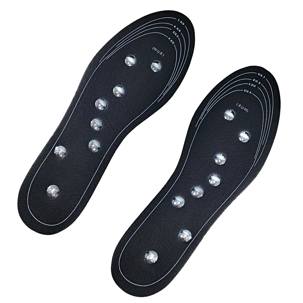 

Magnetic Insoles Foot Care Massage Square Black Shoe Pads for Work Stimulate Reflex Points Acupressure Improve Health Vitality