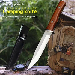 Japanese outdoor straight knife fishing knife jungle hunting knife outdoor sharp tactical knife slicing bone cutter