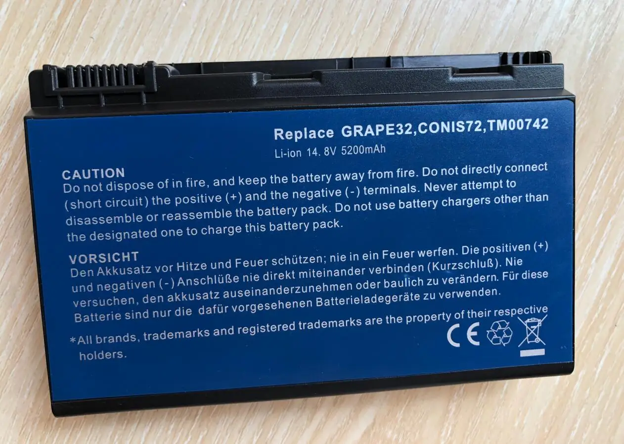 SeagullStar 14.8V  TM00741 TM00742 TM00751 Laptop Battery For Acer Extensa 5210 5220 5620G 5620Z 5710 5720G 7720 7720G 5310