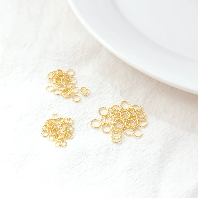 100 Pieces New Dummy Gold Opening Circle, Small Circle Connection Circle, Handmade DIY Jewelry, Commodity Accessories Wholesale