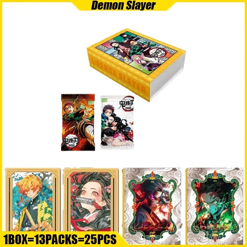 CHU Card VOL.1 Demon Slayer Anime Collection Cards Kamado Tanjirou Mistery Box Board Game Toys Birthday Gifts for Boys and Girls