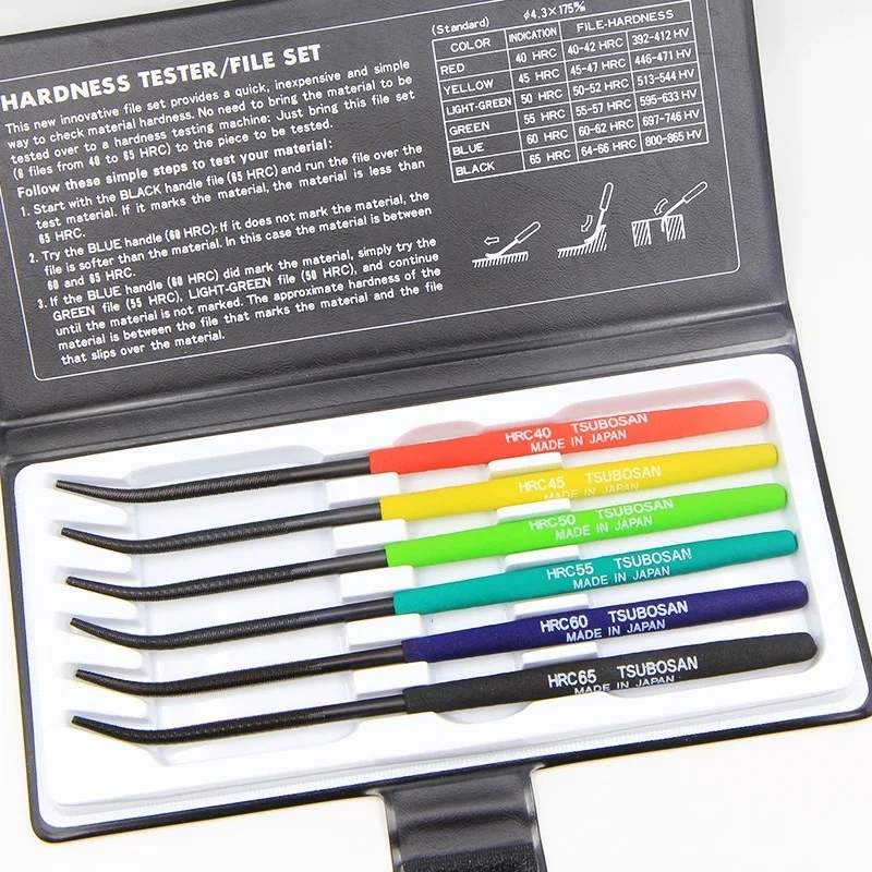Hardness Testing File 6-piece Set HRC40-65 To Measure The Test Hardness