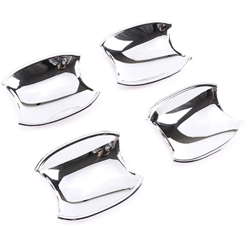 

4 PCS for Toyota Tacoma 2015-2020 Car Carbon Fiber Outer Door Handle Bowl Cover Trim Decoration Stickers Accessories