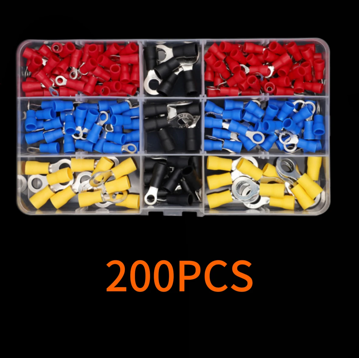 Geïsoleerde elektrische kabelconnector set voor auto gemixte krimpklemmen mannelijk vrouwelijk spade ring vork en butt verbinder oogjes set geschikt voor reparatie elektrische installatie