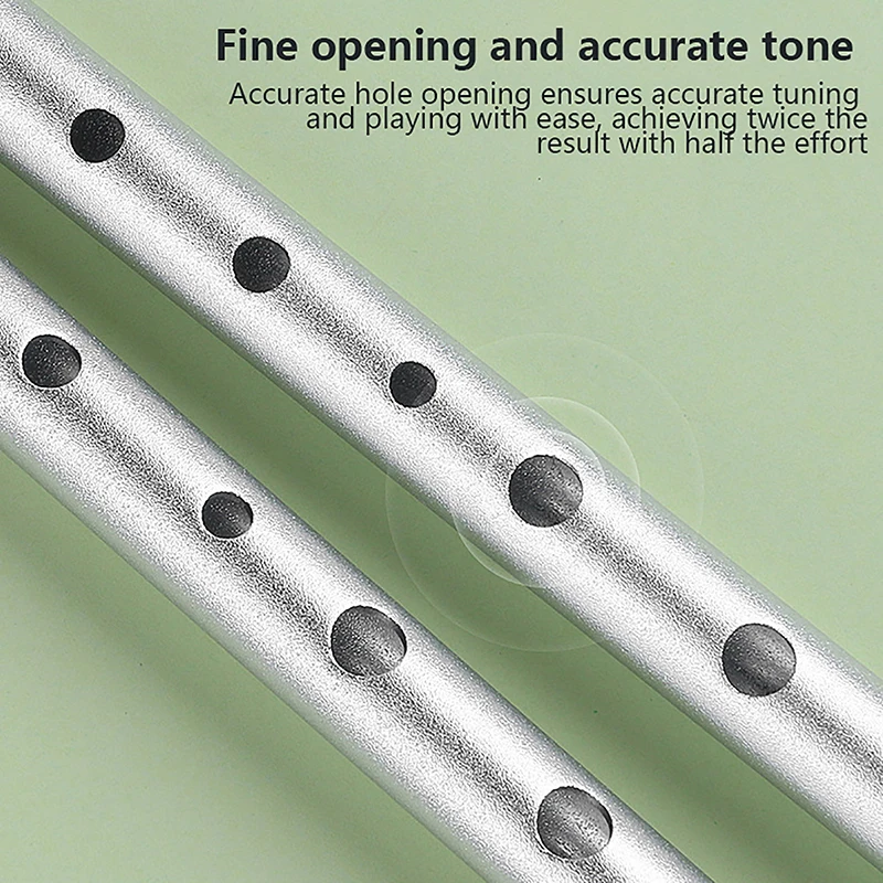 1Pc 6 Hole Flute C/D Key Irish Whistle Ireland Tin Penny Whistle Metal Flute Instrument Wind Musical Beginners Accessories