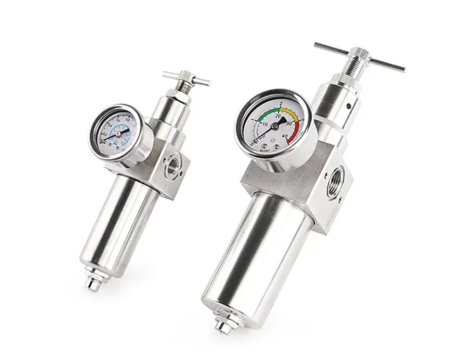 Stainless 316L Steel Regulator Pneumatic Operate Filter Regulator Two Combination SFR200 pressure 100