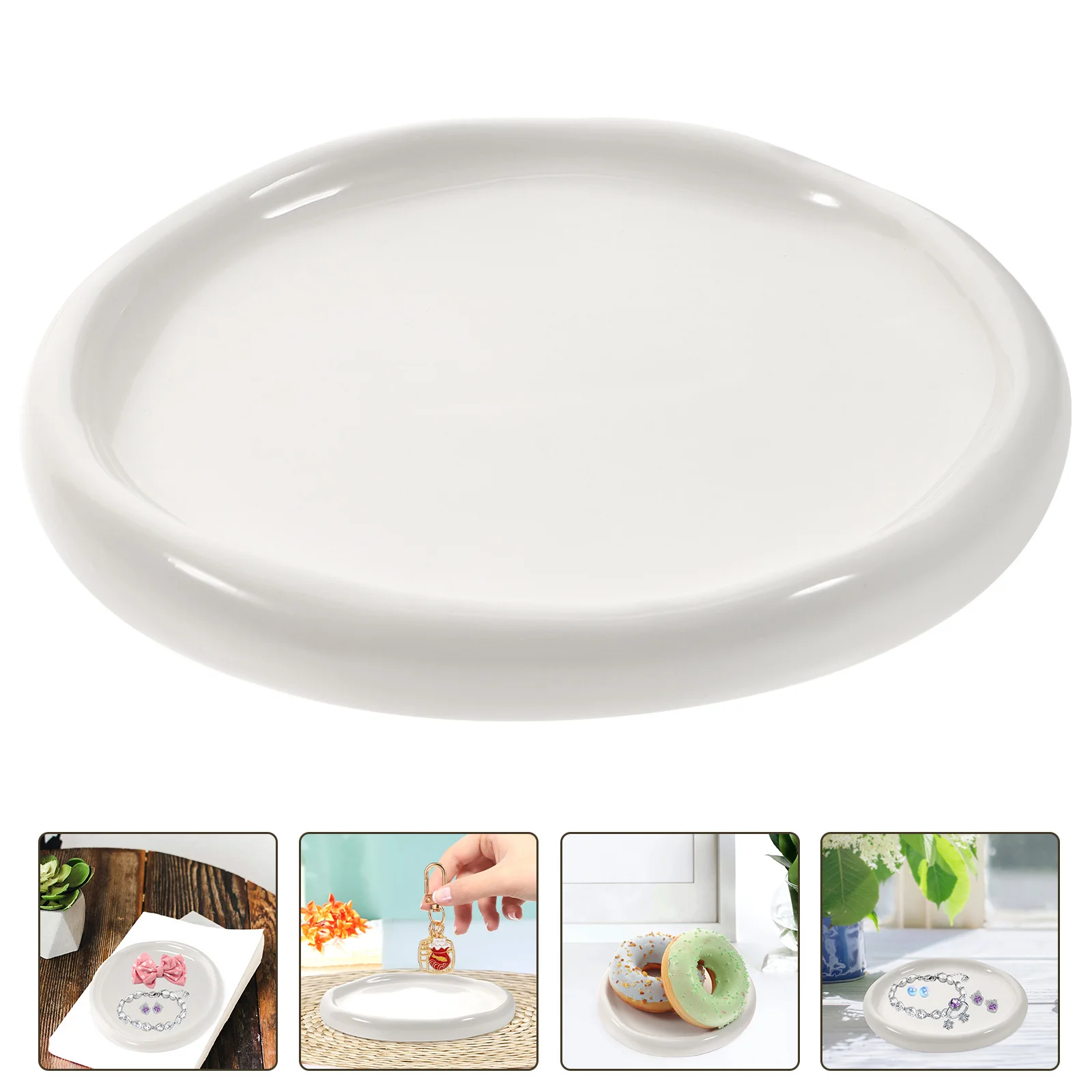 

Tray Display Jewelry Plates Jewellery Trays Ceramic Decoration Organizer Small Dish
