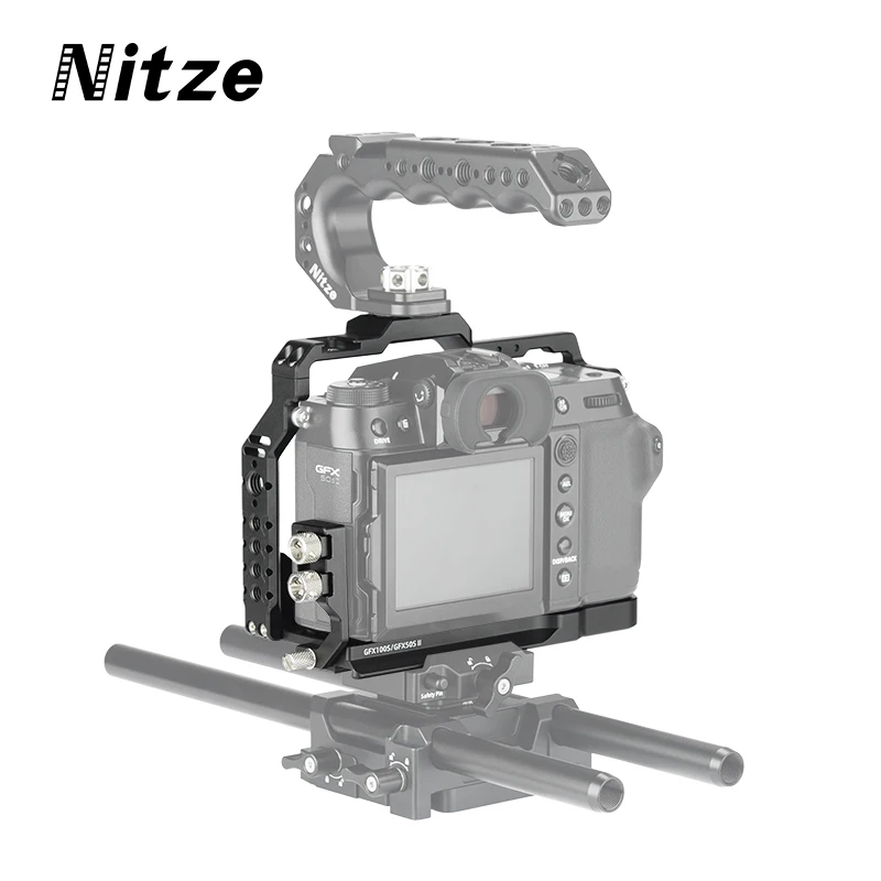 NITZE Camera Cage For Fujifilm GFX 50S II GFX 100S Micro Camera Cage Expansion Accessories