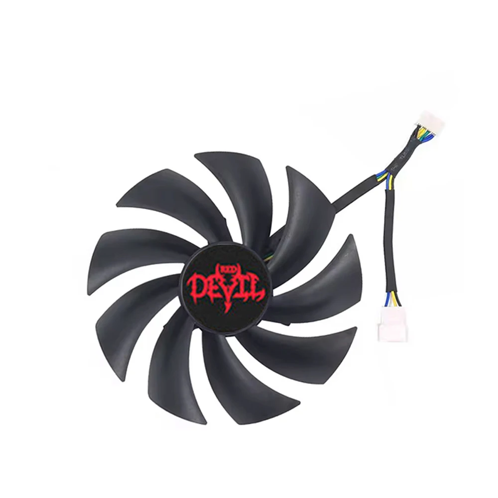 Imagem -03 - Ventilador de Refrigeração da Placa Vermelha Dragão Vídeo r X6800 Rx6800xt Rx6700xt Rx6900xt rx 6800 6800xt 6700xt 6900xt Diabo Vermelho