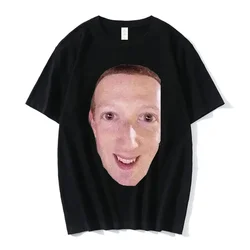 Cursed Zucc WomenT Shirt Cursed Meme Facebook Meme Mark Zuckerberg Short Sleeve T Shirts Female Tops Streetwear