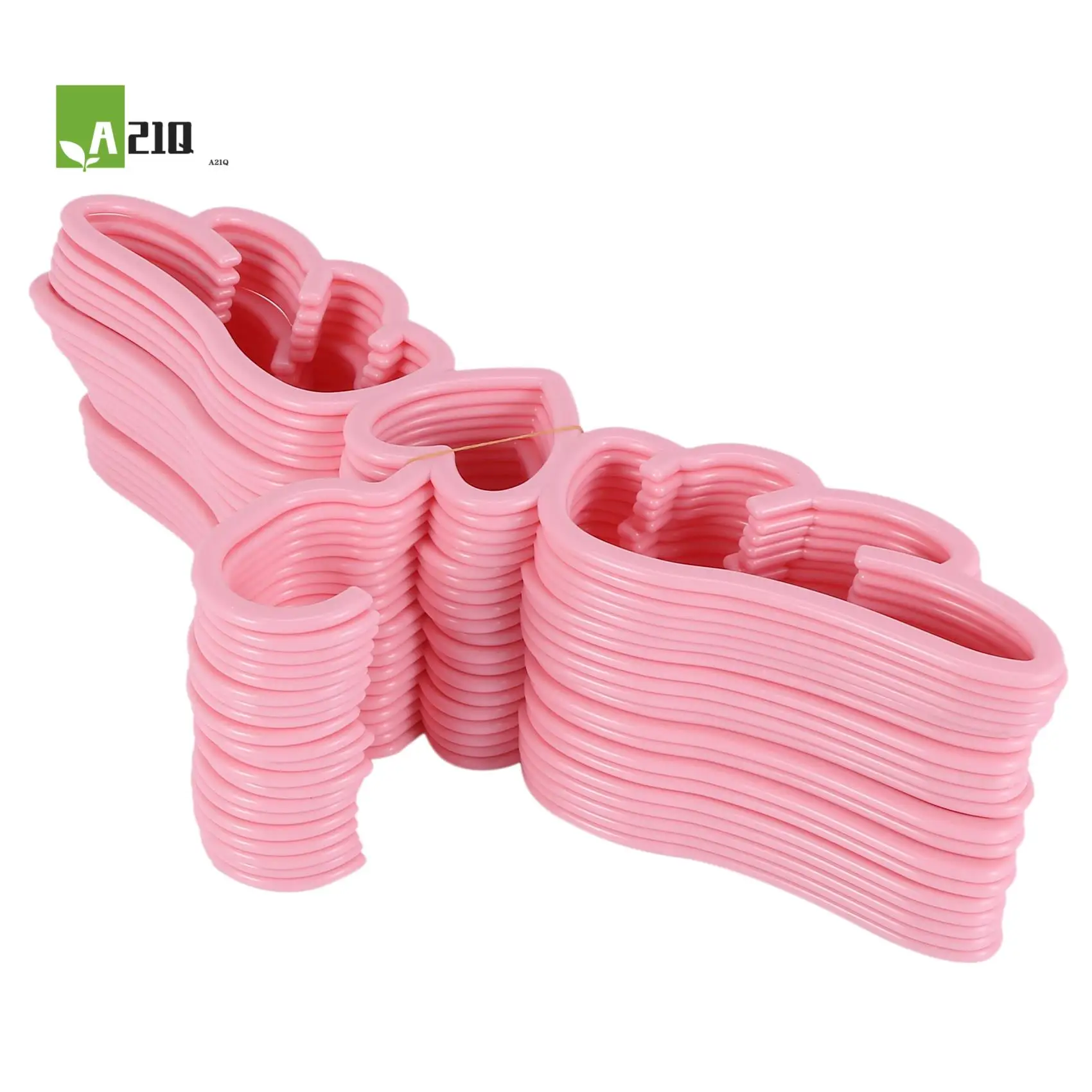 

A21Q -20 Pcs New Design Fly Angel Plastic Clothes Shirt Hanger, Cute Pretty Pink Loving Heart Scarf Underwear Hanger Rack