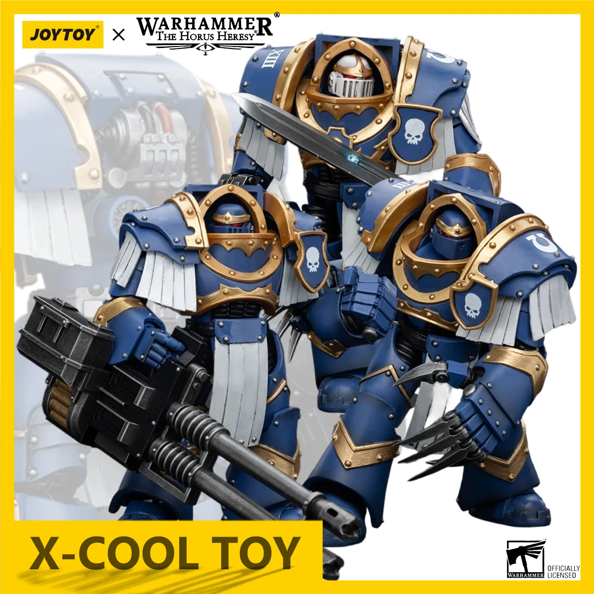 JOYTOY Warhammer 30k Ultramarines Action Figure Cataphractii Terminator Squad Sergeant Terminator Joints Movable Figurine Toys