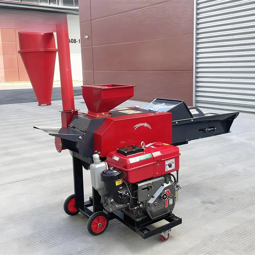 Diesel Powered Chaff Cutter and Crusher Machine for Grass Straw Corn Stalk Livestock Feed Processing